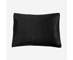 Lilysilk, Maulbeerbaum, Seide 100 %, Baby, Kleinkind, Kissenbezug, 19 Momme, Schwarz , 15 x 22