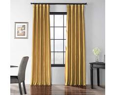 HPD PTCH-BO404-108 Vorhang aus Kunstseide, Blickdicht, 50 x 108 cm, Golden Spice