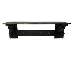 Teton Home WD-026 Wandregal mit 4 Haken, Holz