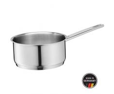 WMF Compact Cuisine Stielkasserolle, 16 cm, ohne Deckel, Kochtopf 1,5l, Cromargan Edelstahl poliert, Innenskalierung, Topf Induktion, unbeschichtet