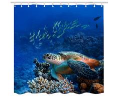 BROSHAN Weihnachten Bad Vorhang Set, Merry Christmas Traumhafte die Santa Claus Druck, Weihnachten Dekoration Duschvorhang, 182,9 x 182,9 cm 72 W x 72 L Multi 20