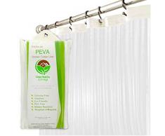 Clean Healthy Living PEVA Duscheinlage, 177,8 x 182,9 cm lang, Vinyl, farblos, 1 Packung