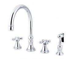 Nuvo Elements of Design ES2791ALBS Handbrause mit Messingsprüher, 20,3 cm bis 40,6 cm, poliertes Chrom ES2791AXBS Madison 8-1/4 poliertes Chrom