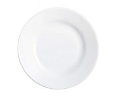 Arcoroc 22514 Suppenteller, Weiß, Restaurant, 22,5 cm, Opal, Weiß - 6er Pack