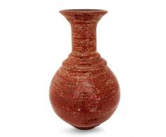 NOVICA 479.897,4 cm Lava Tempel Vase, lackiert Bambus, braun