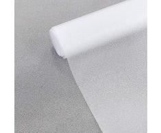 Bloss Statische Fensterfolien, perfekt für WC Schlafzimmer Wohnzimmer Küche Glas-Aufkleber schützen Privatsphäre, Glas, Frosted, 1.5ft x 6.5ft