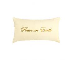 ELK Lighting Kissen / Teppich / Textil / Pouf, 100% Leinen (Bezug), Daunenfederfüllung (Einlage), Goldfarbene Stickerei