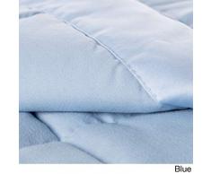 LCM Home Fashions Daunendecke aus Mikrofaser, für Doppelbett, Blau