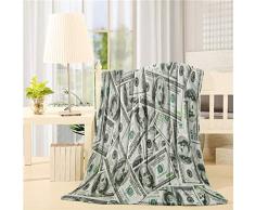 Advancey Flanell-Fleece-Überwurf, leicht, gemütlich, für Bett, Sofa, superweicher Stoff, You Are My Sunshine, Sunflower Bee Art Deco 49x59 inch #21