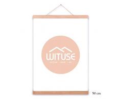 WITUSE magnetisch Poster Kleiderbügel magnetisch Poster Rahmen Holz Leinwand Rahmen Holz Art Poster 20 Ramin Wood