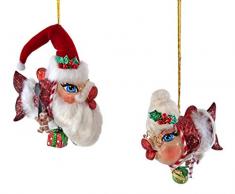 Katherines Collection Dekofigur, Motiv Weihnachtsmann, küssender Fisch