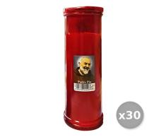 Glooke Selected Set 30 Teelichter Größe 50 rot Duftkerzen und Duftkerzen, Mehrfarbig