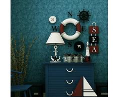 Selbstklebend Retro Solid Farbe Kontakt Papier Abziehen und Aufkleben abnehmbarer nicht-gewebte Tapete Wandbild Wand Sticker Decals 52,9 x 300 cm
