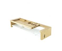 Office Organizer klipo, Büro Organizer aus Holz | Schreibtisch Ordnungssystem, Holz, Natur, 45 x 13, 5 x 8, 2 cm