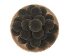 30 mm Pompons, handgefertigt, DIY, für Bastelarbeiten, Girlande, Traumfänger, Baby-Mobile, Heimdekoration, Weihnachten, Kinderzimmer, Geburtstag, Hochzeit, Requisiten 30 mm Armeegrün 30 Stück