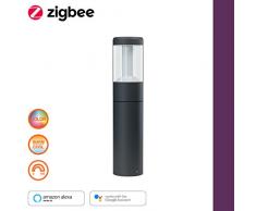 LEDVANCE Smart+ LED Gartenleuchte, ZigBee, dimmbar, warmweiß bis tageslicht, RGB Farbwechsel, Direkt kompatibel mit Echo Plus und Echo Show (2. Gen.), Kompatibel mit Philips Hue Bridge
