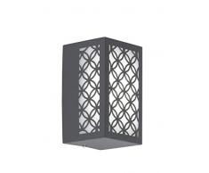 WOFI Außenwandleuchten, Metall, Integriert, 7 W, Edelstahl Gebürstet Roh, 8.5 x 9 x 15 cm