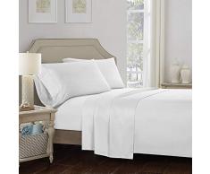 Cotton Walas Last-Minute Deals auf Bettlaken, Queen & King Size, luxuriöses Bettlaken-Set aus ägyptischer Baumwolle für Queen & King Size, passend für Matratze, vollelastisch, tiefe Taschen (einfarbig, Farbe) Traditionell Queen