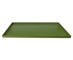 Pentole Agnelli Gebäck und Pizza Backblech rechteckig, antihaft, Bezug für panificatori mit geradem Rand 80x60x2 cm