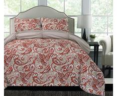 Thro by Marlo Lorenz Umber Multi Arizona Wendebettwäsche, Mikrofaser, Doppelbett, XL
