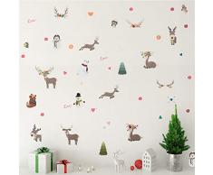 Wandaufkleber für Weihnachten, Halloween, Dekoration, Fenster, Party-Zubehör Christmas Type1