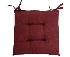 Magie Casa 2er Pack Stuhlkissen Cuba, 40 x 40 cm 40 x 40 cm Bordò