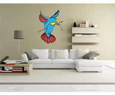 INDIGOS KAR-Wall-Misc2-Birds4-70 Wandtattoo Misc2-Birds4 - Lustige Bunte Vögel - Wandaufkleber 70 x 94 cm