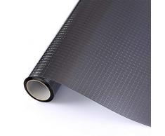 WPCTEV Einweg-Fensterfolie, Sichtschutz, UV-Schutz, Wärmesteuerung, reflektierend, für Zuhause, statisch, Vinyl, Quadrate 35.4 Inch x 16.4 Feet schwarz