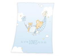 Herding Baby Best Decke, Polyester, blau, 75 x 100 cm