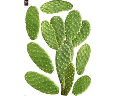 Plage 48x68cm Deko Wandaufkleber Kaktus, Vinyl, Colorful, 68x0.1x47,7 cm