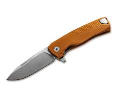 LionSteel 01LS140 Taschenmesser ROK Aluminium Orange Satin, Klingenlänge: 8,6 cm, mehrfarbig