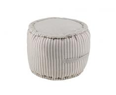 Moycor 760041.0 Vichy Bodenkissen rund Streifen grau, 40 x 40 x 40 cm