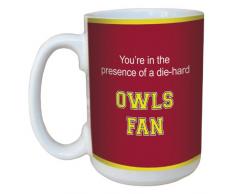 Tree-Free Greetings lm44571 Eulen College Football Fan Keramik Becher mit Henkel/, 15-Ounce