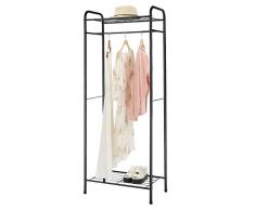 HOME BI Freistehender Kleiderständer schwarz