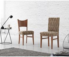 Zebra Textil, Braun, Stuhl-Husse