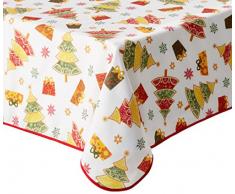 Violett Leinen Dekorative Weihnachten Geschenke und Bäume Design Tischdecken, 152,4 x 259,1 cm