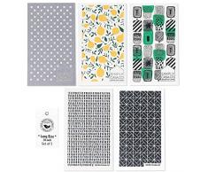 SIMPLYCASA schwedische Geschirrtücher Set, umweltfreundliches Reinigungstuch, 100% biologisch abbaubare Zellulose-Schwammtücher, Küchentücher, Tuch aus Deutschland Skandinavisch 5 pack_ Long Rectangle 5er-Pack - Skandinavisch