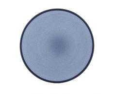 Revol Dessertteller Equinoxe, Porzellan, Cirrus Blue, 21.5 x 21.5 x 2.5 cm
