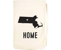 About Face Designs Massachusetts Wäschesack, Baumwolle, 28 x 20 cm, Schwarz