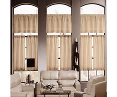 Home Maison Keighley Küchenvorhang und Etagen, 38 x 84 cm, Schokobraun