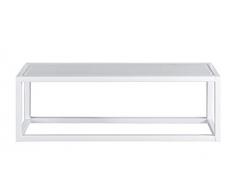 WENKO 23178100 Wandregal Salta mit Handtuchhalter, Badregal mit Handtuchstange, Stahl, 15 x 20 x 60 cm, Weiß