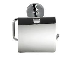 Wenko Arcole Toilettenpapierhalter mit Deckel, Chrom, One Size