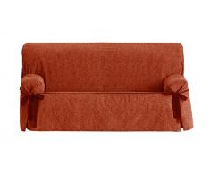Eysa Dream nicht elastisch mit krawatten sofa überwurf 3 sitzer, Chenille, Orange (39-orange),70 x 110 x 230 cm, 1 Einheit