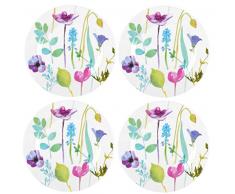 Portmeirion Water Garden Salatteller, Melamin, 20 cm, 4 Stück