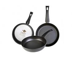 Wecook 10334 Ecogreen Pfannenset aus Aluminium, 18 cm, 22 cm und 26 cm, Antihaftbeschichtung, frei von PFOA