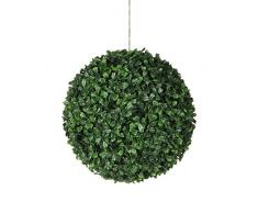 Mica decorations Buxus Kugel Kunstpflanze, Plastik, gruen, 14 x 14 x 14 cm, 1 Einheiten