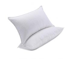 Hjen Standard 100 % Baumwolle 250 Fadenzahl 1 cm Streifen Stoff Hochelastisch Kissen waschbar Kissen Hotel Baumwolle Kissen Kern Erwachsene Nacken