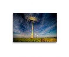 Premium Textil-Leinwand 45 x 30 cm Quer-Format Windräder in der Vorderpfalz | Wandbild, HD-Bild auf Keilrahmen, Fertigbild auf hochwertigem Vlies, Leinwanddruck von Dr. Oliver Schwenn