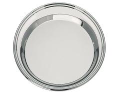 Tablett Venedig rund D 31cm Silber Plated versilbert. zum servieren von kühlen und heißen Getränken und kleinen Snacks