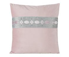 Eurofirany Kissenbezüge Kissenhüllen Couchkissenbezüge Sofakissenbezüge Dekorationskissen Doppelpack 2er Set Kopfkissenbezüge Dekokissen Sitzkissen, Dunkelrosa, 45X45 cm, 2